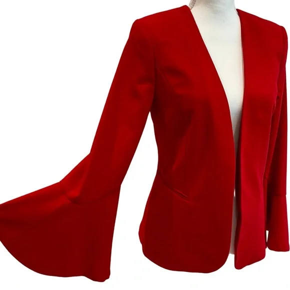 Worthington Red Blazer flare open - Picture 7 of 13